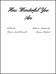 How Wonderful You Are Instrumental Parts choral sheet music cover Thumbnail